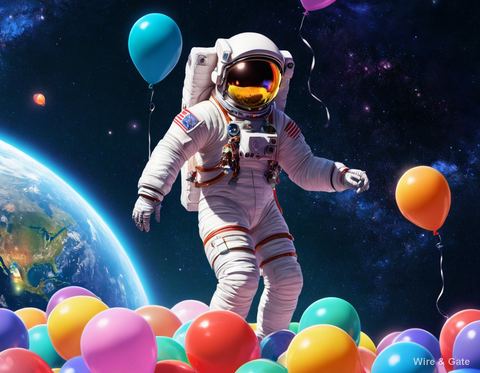 L’astronaute aux ballons