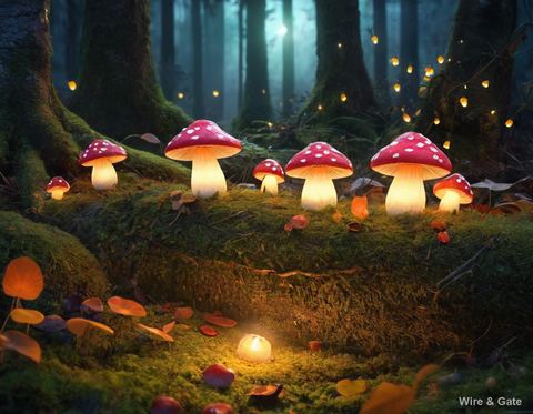 Champignons et lanternes
