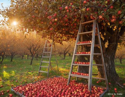 La cueillette des pommes