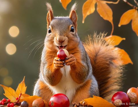L’écureuil et la noisette