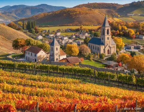 Le village dans les vignes