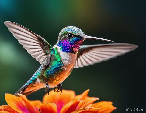 Le colibri aux mille reflets
