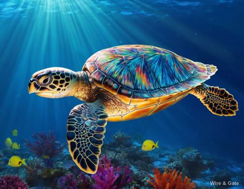 La tortue à carapace de cristal