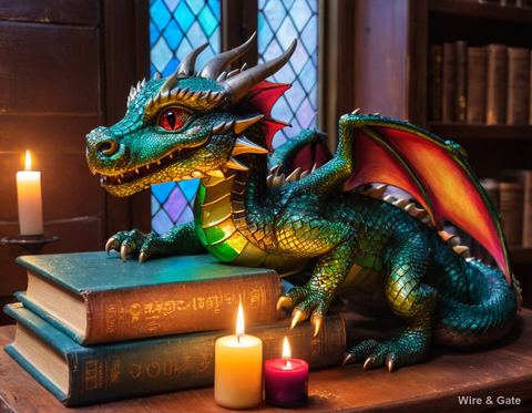 Le dragon de la bibliothèque