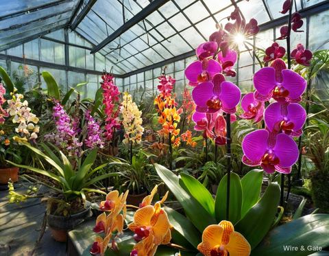 La serre aux orchidées