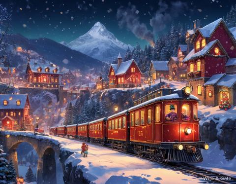 Le train de Noël