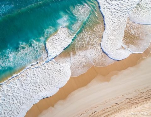 Les vagues vues du ciel