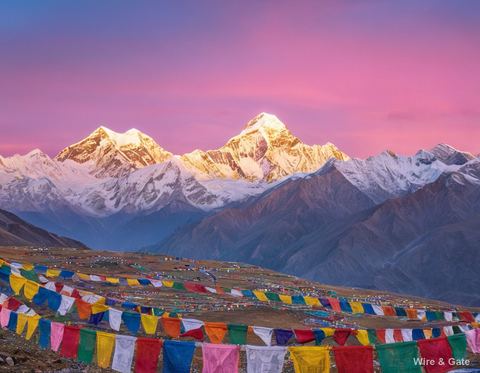 L’aube sur l’Himalaya
