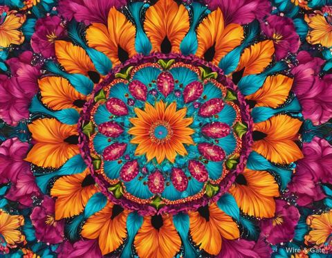 Le kaléidoscope fleuri