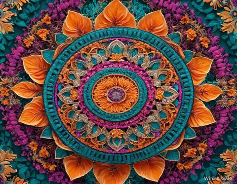 Le mandala de fleurs