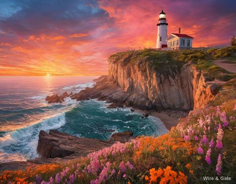 Le phare au couchant