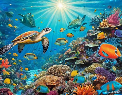Le récif de corail