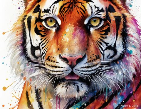 Le tigre à l’aquarelle