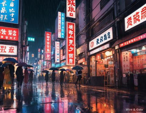 Tokyo sous la pluie