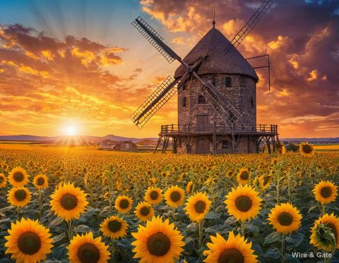 Les tournesols du soir