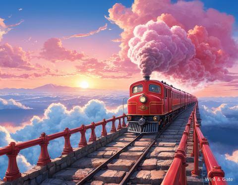 Le train des nuages