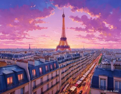 Paris au crépuscule