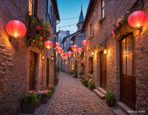 La ruelle aux lanternes